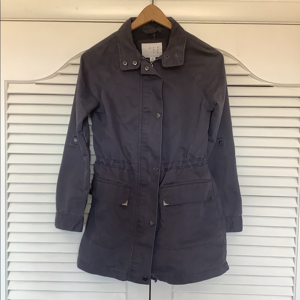 A New Day Grey Utility  Lightweight Jacket Size XS